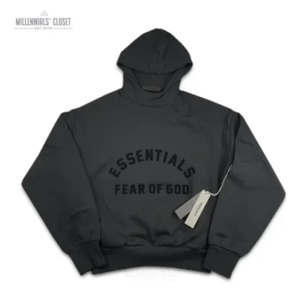 Fear of God Essentials Arch Logo Hoodie Jet Black