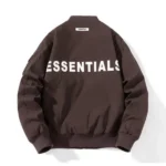 Essentials Half Zip Track Jacket Brown