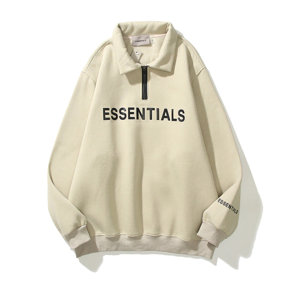 ESSENTIALS Half Zipper Hoodie CARL’s Coffee ESSENTIALS Half Zipper Hoodie CARL’s Coffee