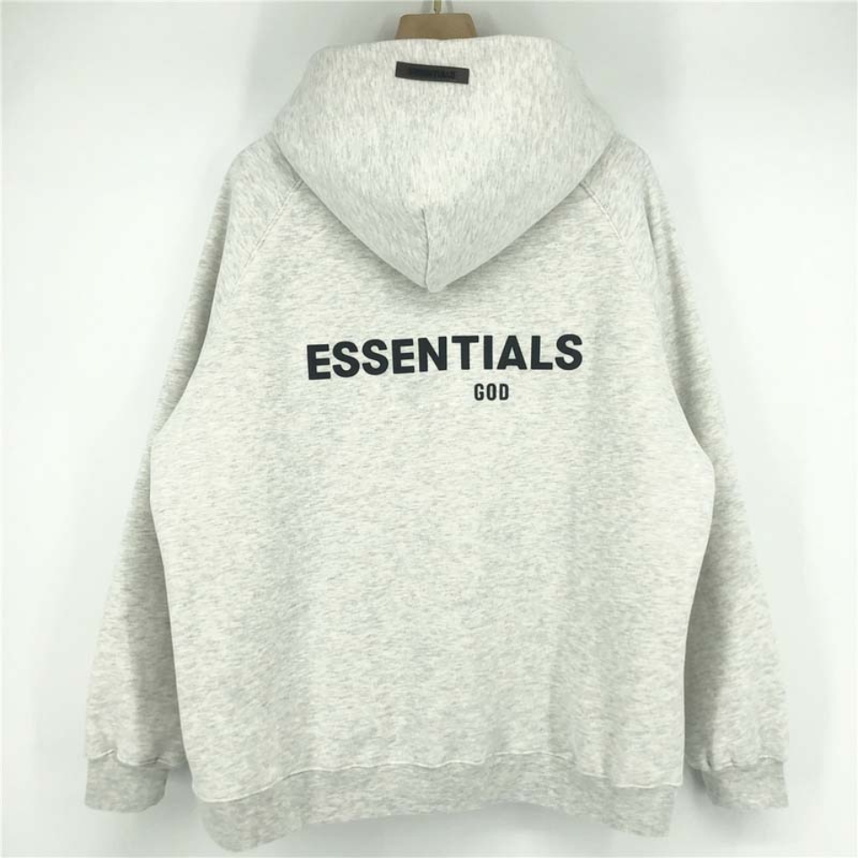 Essentials Fleeces Thick Light Hoodie Gray Essentials Fleeces Thick Light Hoodie Gray