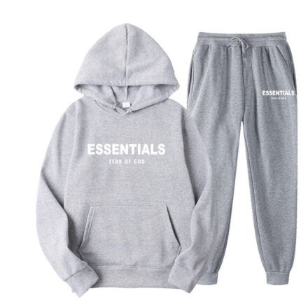 Essentials Hoodie Fear of God TrackSuit Light Gray