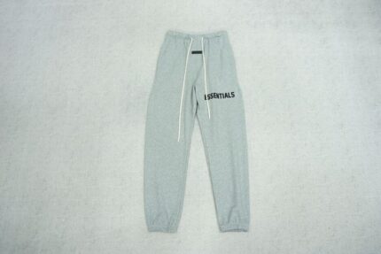 Essentials Fear Of God Logo Grey Sweatpant