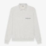 Fear of God ESSENTIALS Long Sleeve Polo Gray Sweatshirt