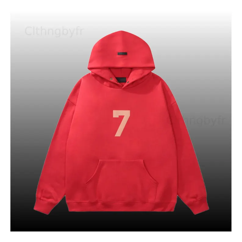 Essentials 7 Hoodie Red Essentials 7 Hoodie Red